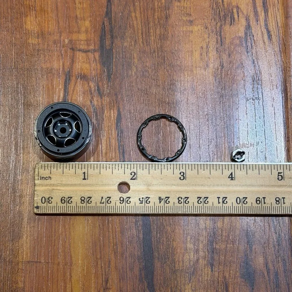 Set of DJCRAWLER 1.0 Bead Lock Metal Radio Control RC Crawler Wheels - New!